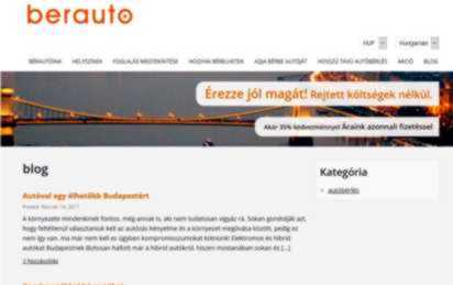 A Bérautó hivogató honlapja